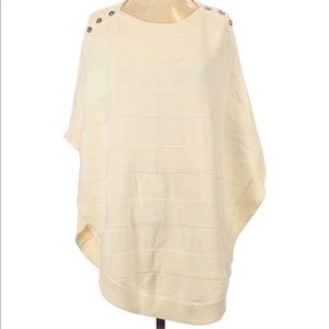 Talbots Ivory Poncho/Sweater
